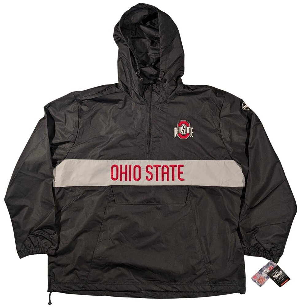 Franchise Club Ohio State Buckeyes Alpha Anorak 1/4 Zip Pullover Jacket in M